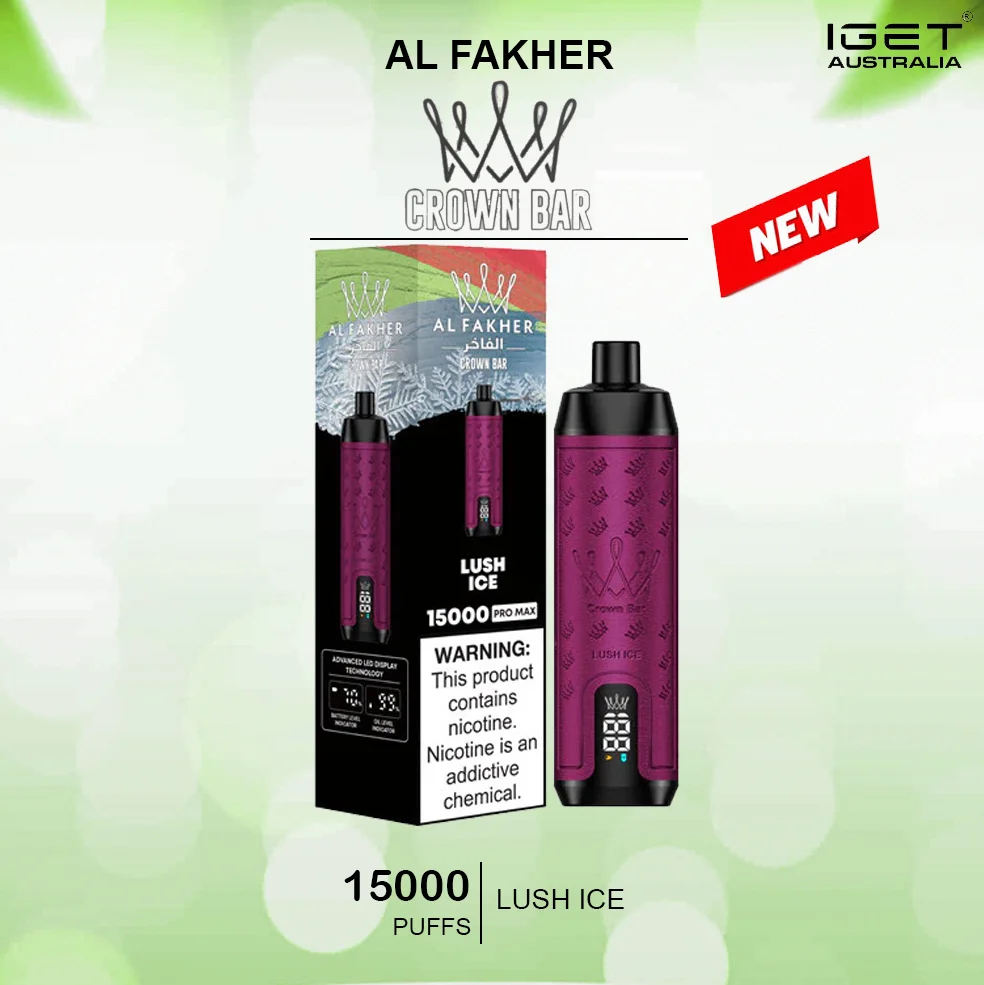 alfakher crown bar lush ice 160000 puffs 1.webp