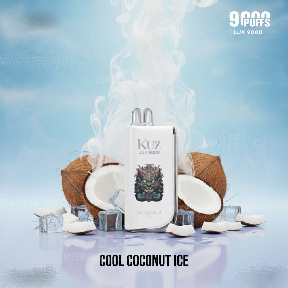 kuz lux 9000 new kuz lux 9000 puffs cool coconut ice