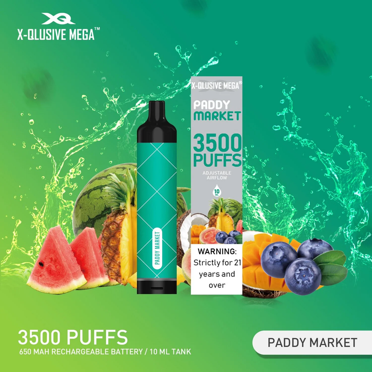 x qlusive mega paddy market – 3500 puffs.webp