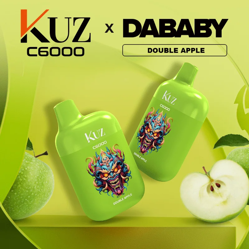 kuz 6000 puffs double apple min.webp