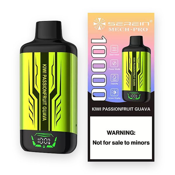 SEREIN MECH-PRO 10000 Puffs Kiwi Passionfruit Guava serein mech pro 10000 puffs
