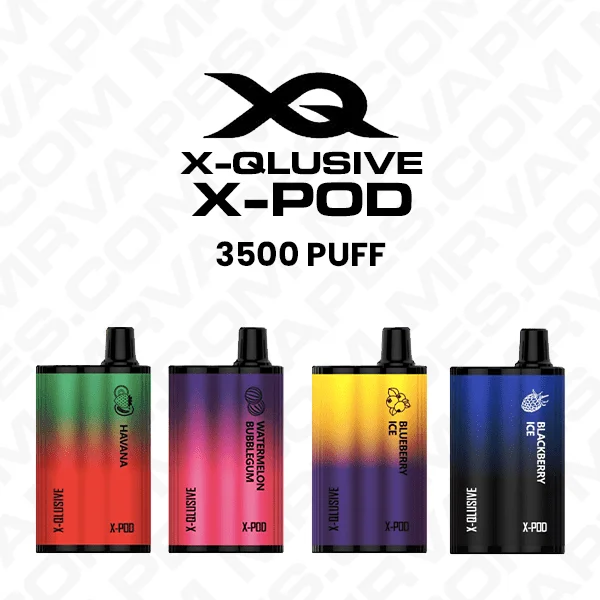 x qlusive x pod disposable vape 3500 puff 1.webp